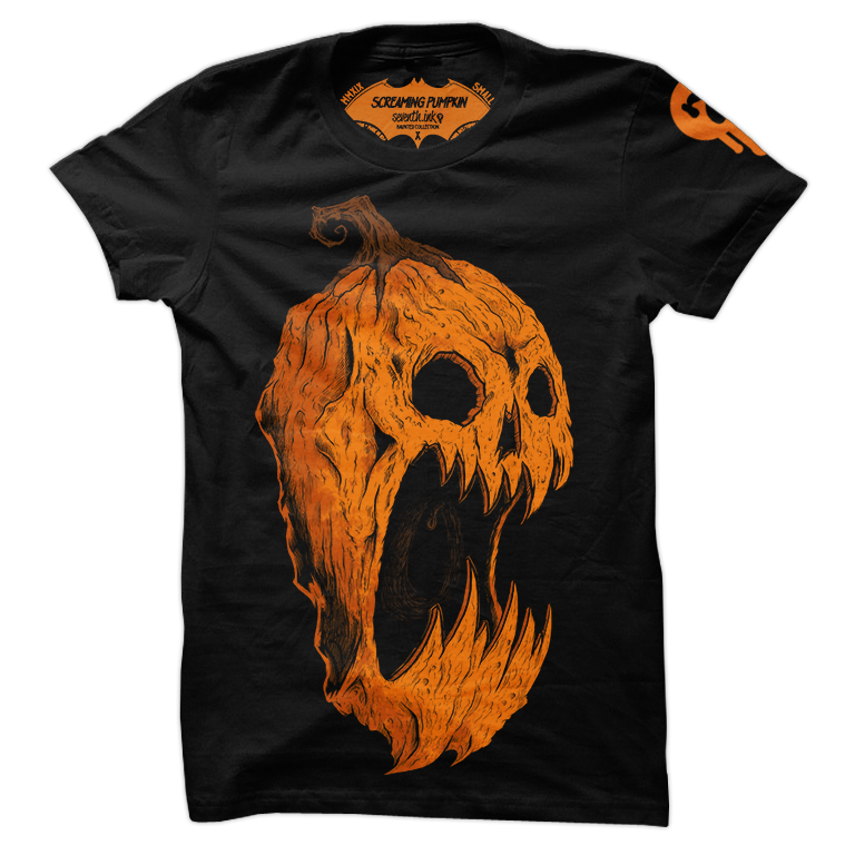 Screaming Pumpkin Shirt by Seventh.Ink